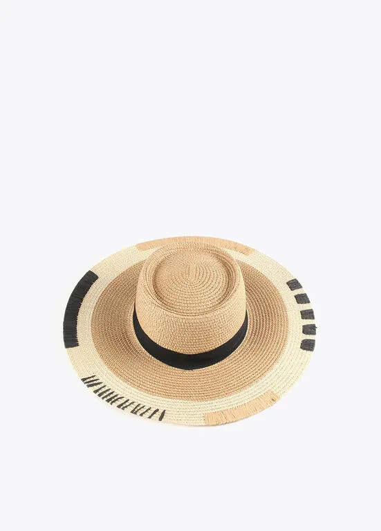Sombrero con detalle de bordados en ala Lola Casademunt