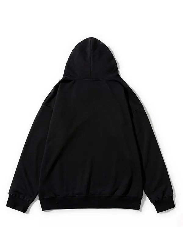 Sudadera con capucha con estampado de eslogan para hombre