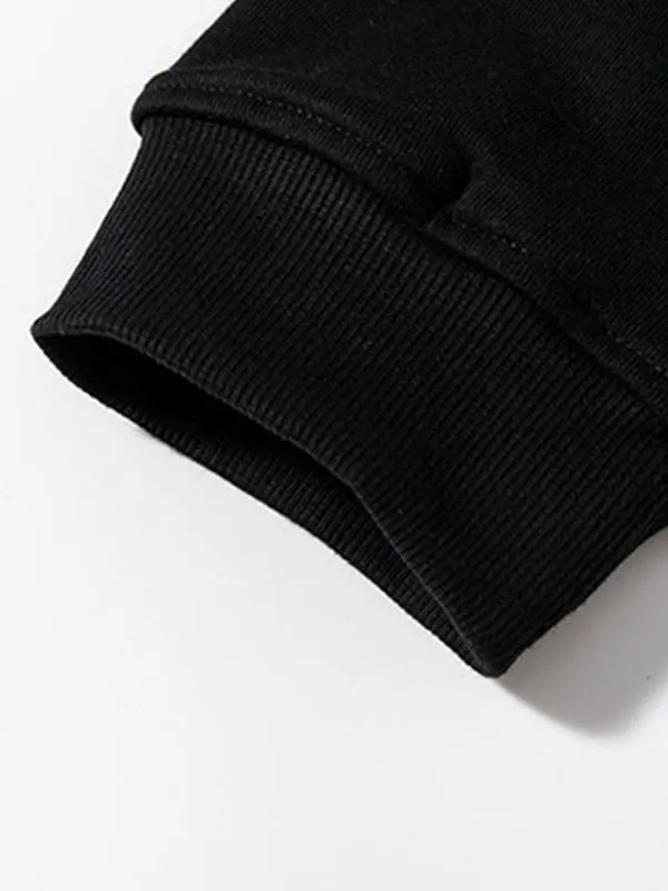 Sudadera con capucha con estampado de eslogan para hombre
