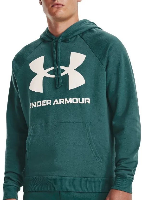 Sudadera con capucha Under Armour UA Rival Fleece Big Logo HD-GRN