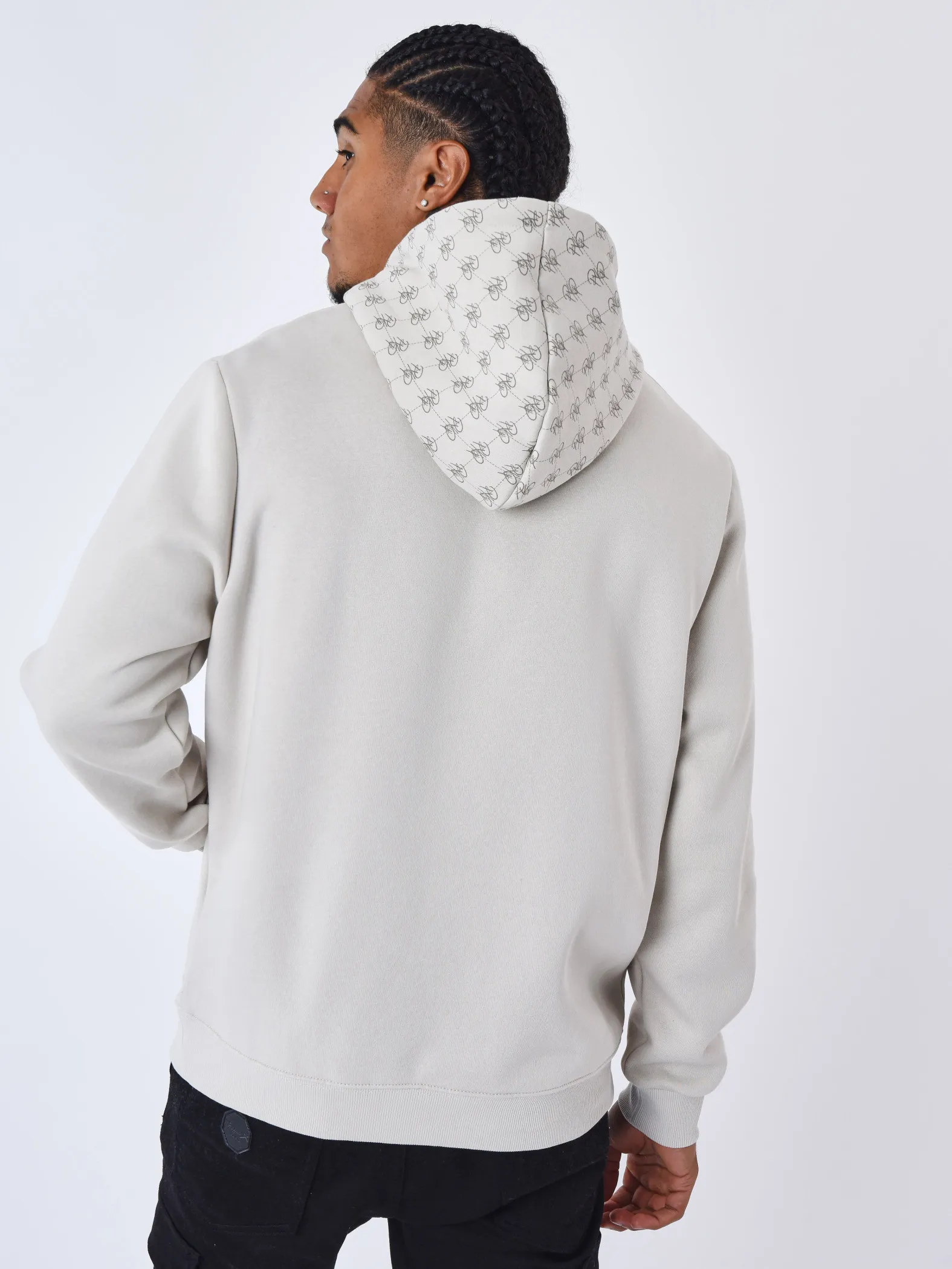 Sudadera con capucha y detalle de monograma