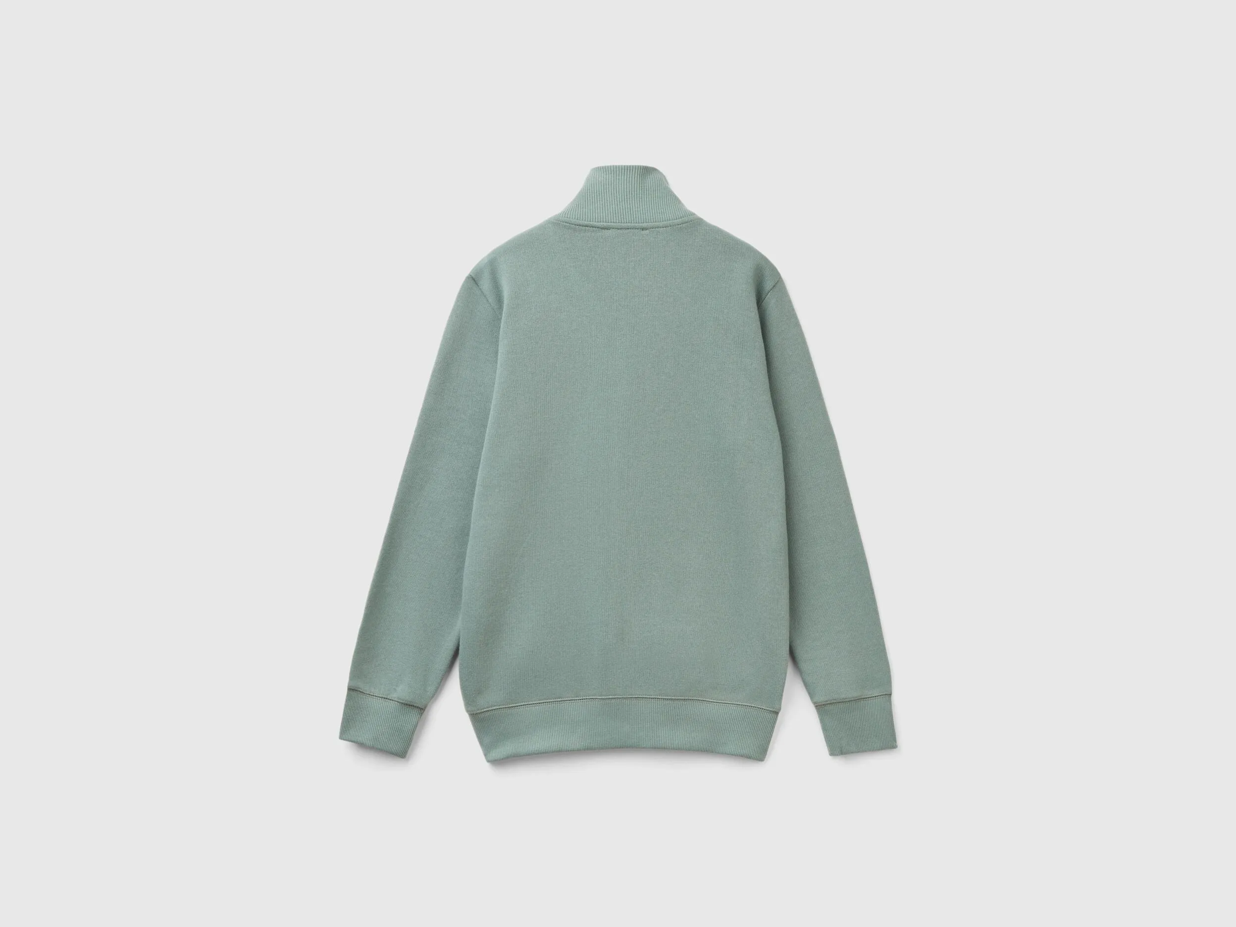 Sudadera de 100 % algodón con cremallera