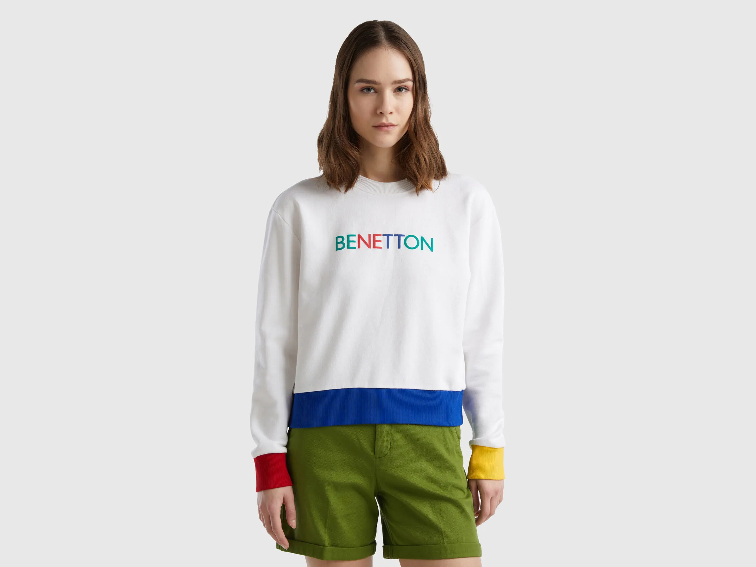 Sudadera de 100 % algodón con estampado de logotipo