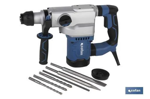 Taladro martillo perforador |1500W SDS Plus| Martillo perforador anclaje 1500W