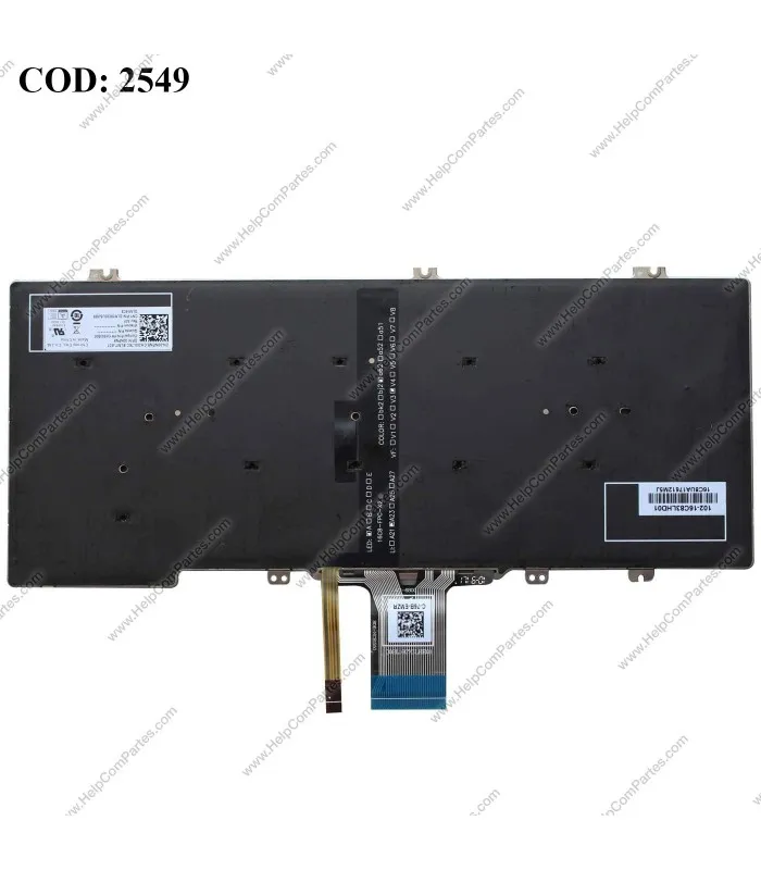 TECLADO DELL LATITUDE 5289 7280 5280  13 7380 E7380 BK (BACKLIT, WIN8)US