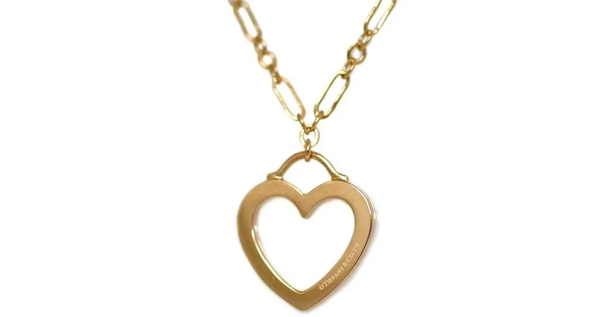 Tiffany & Co Collar Corazón Sentimental Tiffany en Oro Rosa Dorado 