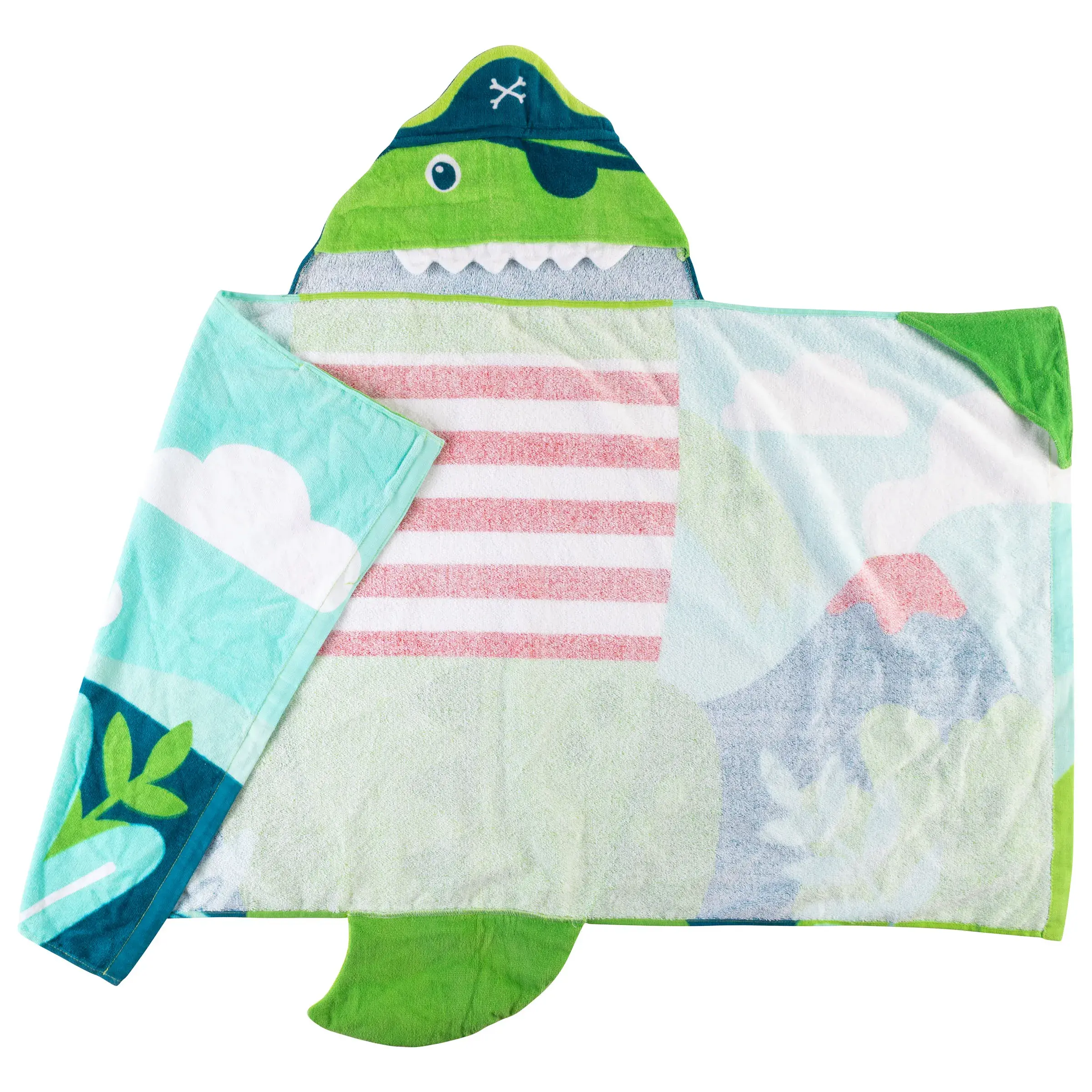 Toalla con capucha dino