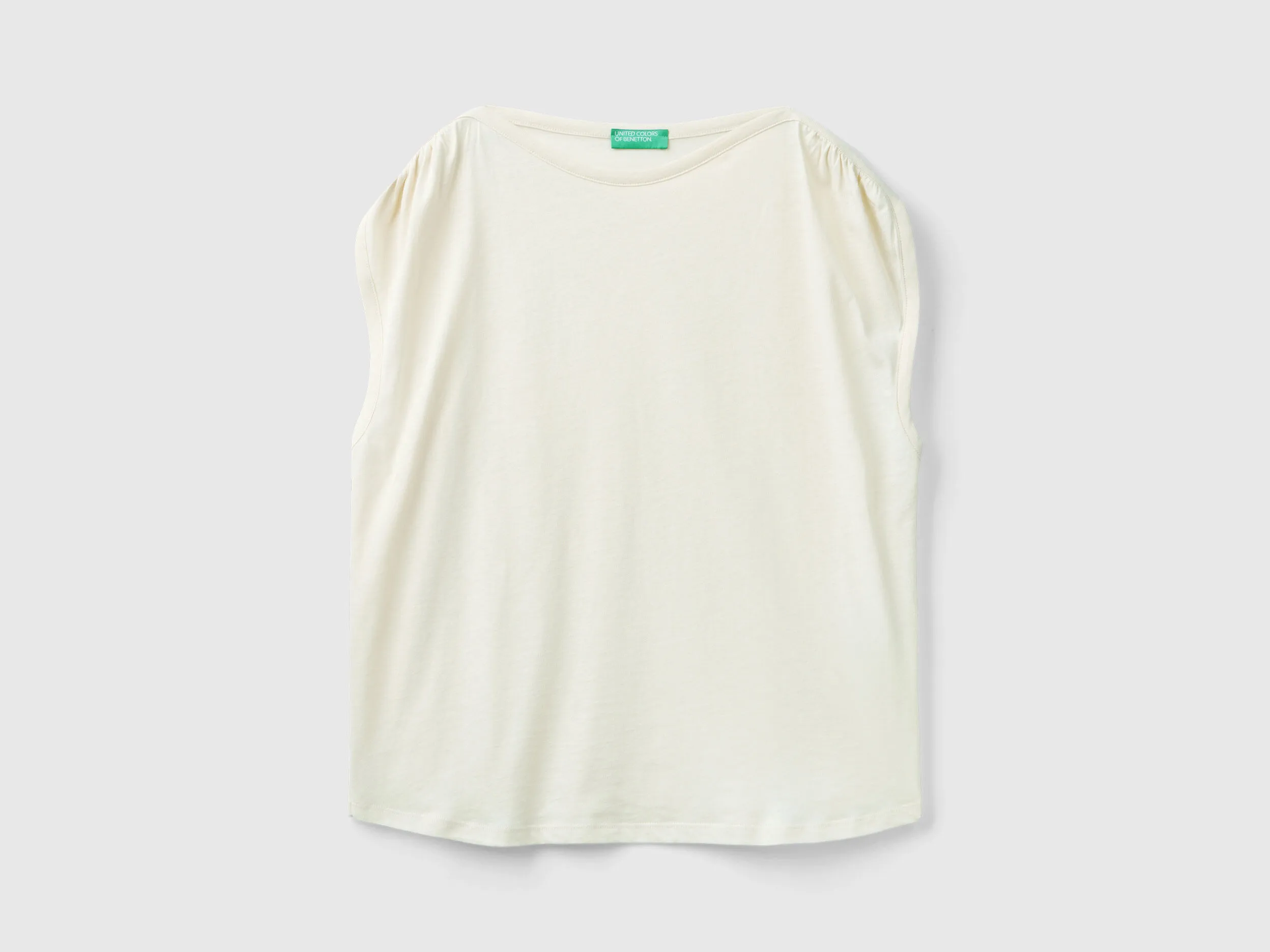 Top regular fit de cuello redono