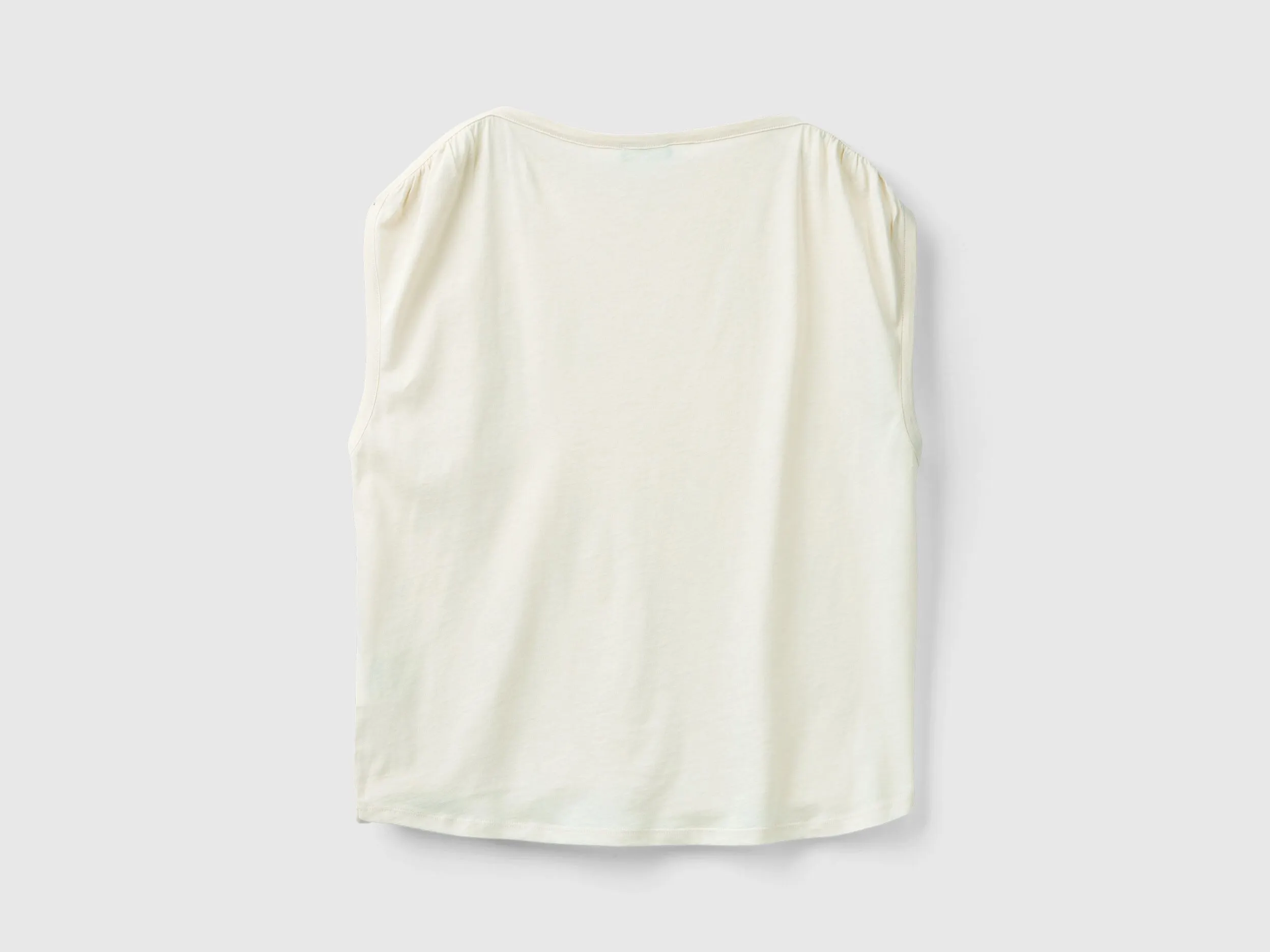 Top regular fit de cuello redono