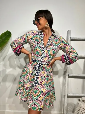 Vestido Camisero Estampado REVEILLE
