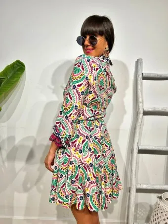 Vestido Camisero Estampado REVEILLE