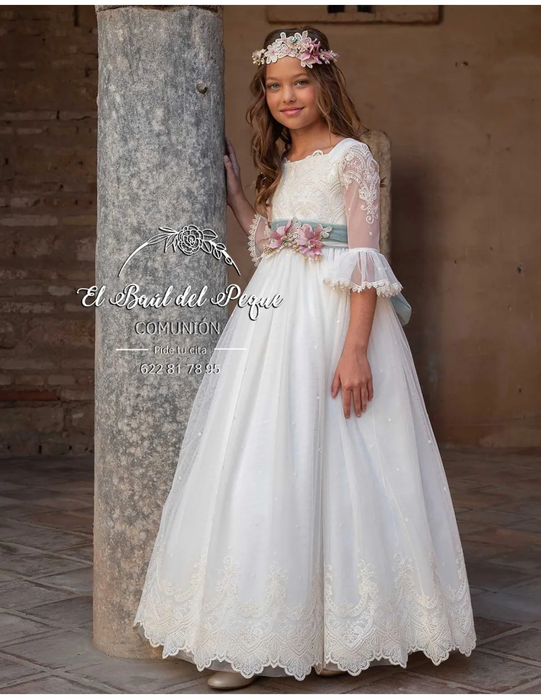 Vestido Comunión Modelo Jolie Manuela Macías 2024