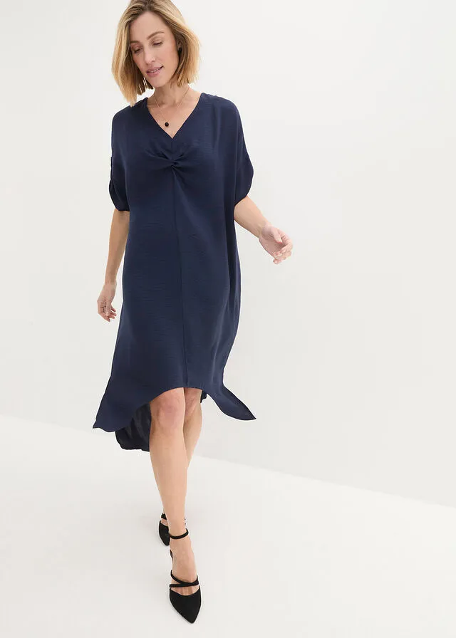 Vestido con detalle de nudo Azul marino