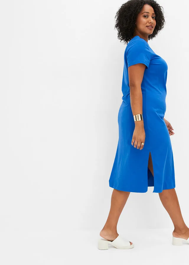 Vestido de punto con detalle de nudo Negro