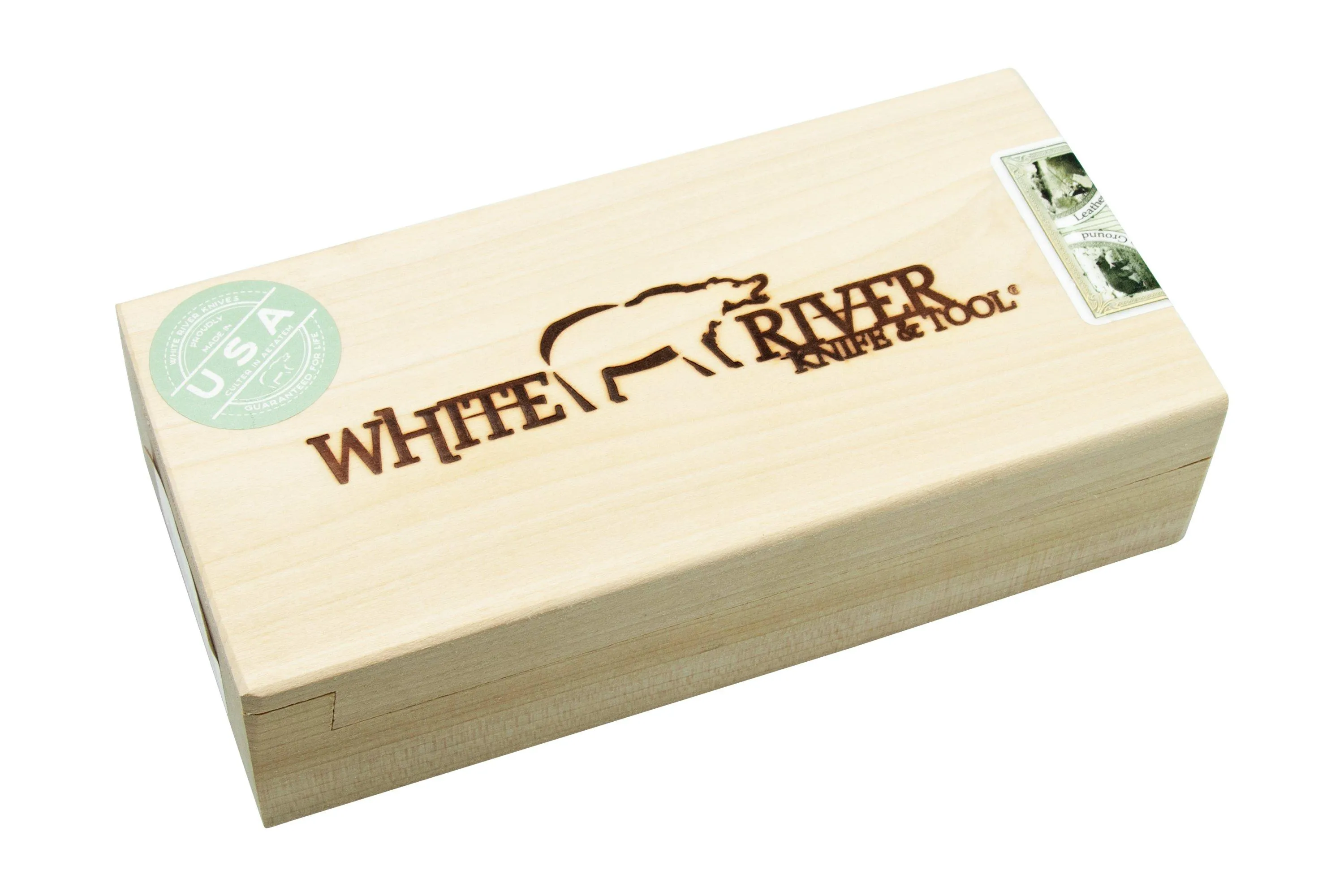 White River M1 Backpacker WRM1-PTS-CBI Treestand Camo Paracord, Black Coated, cuchillo de cuello
