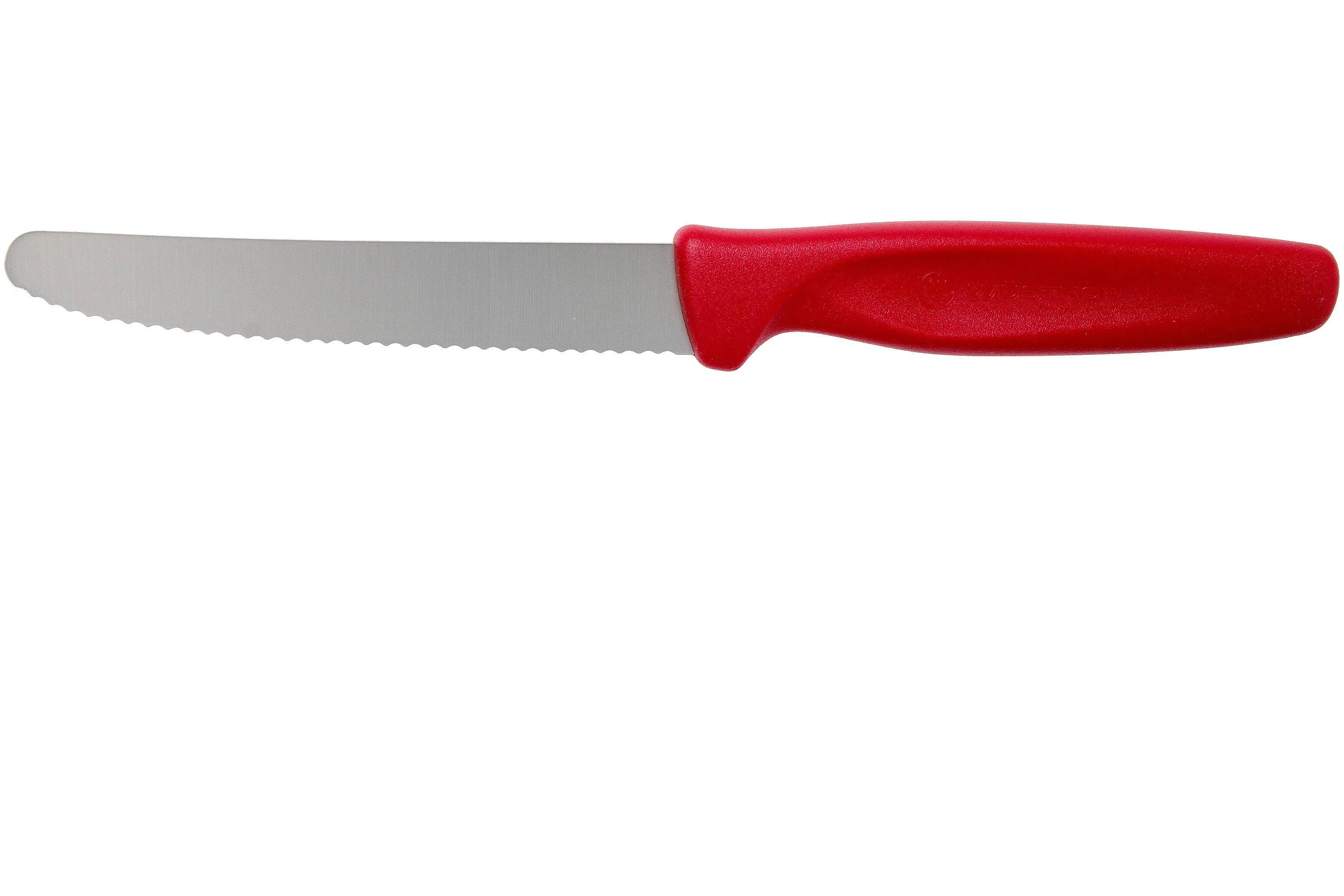 Wüsthof Create Collection cuchillo dentado universal 10 cm, rojo