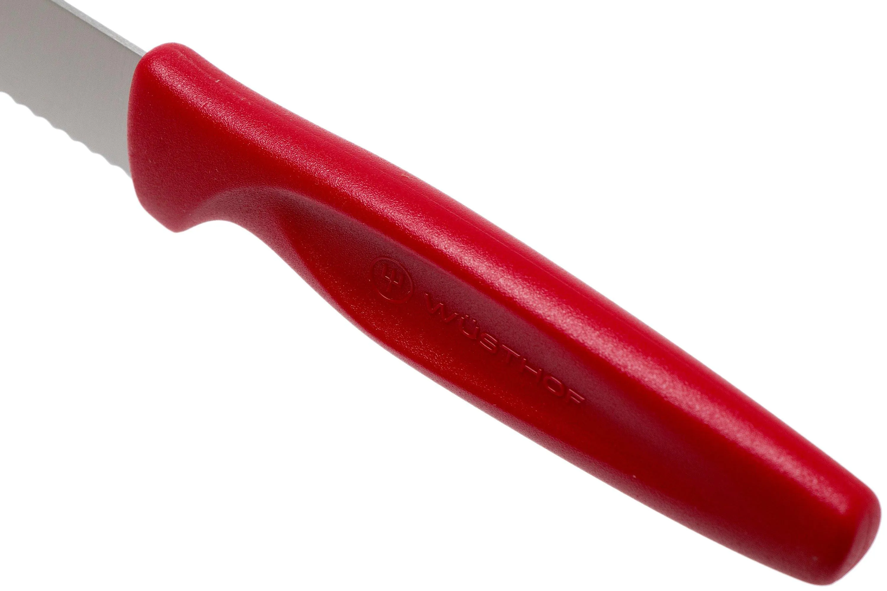 Wüsthof Create Collection cuchillo dentado universal 10 cm, rojo