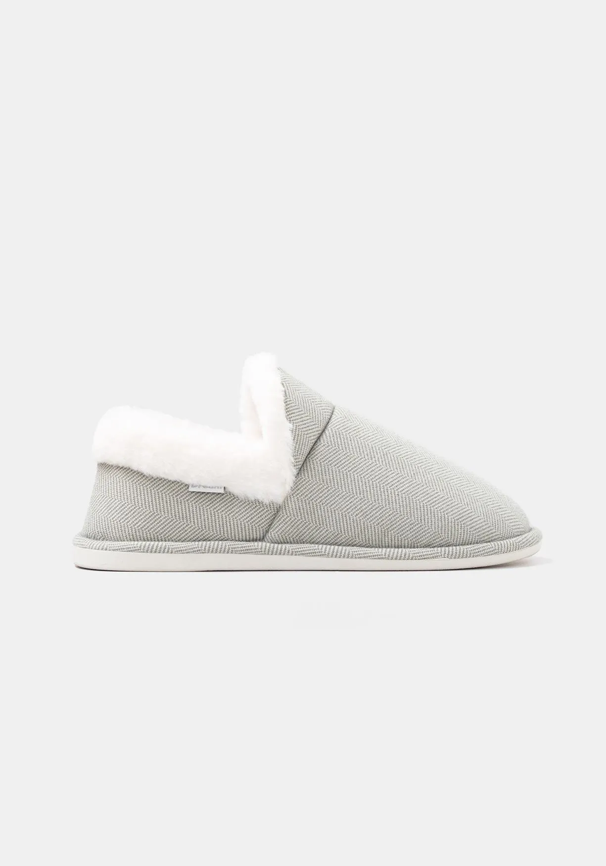 Zapatillas de estar por casa cuello pelo suela dura de Mujer TEX