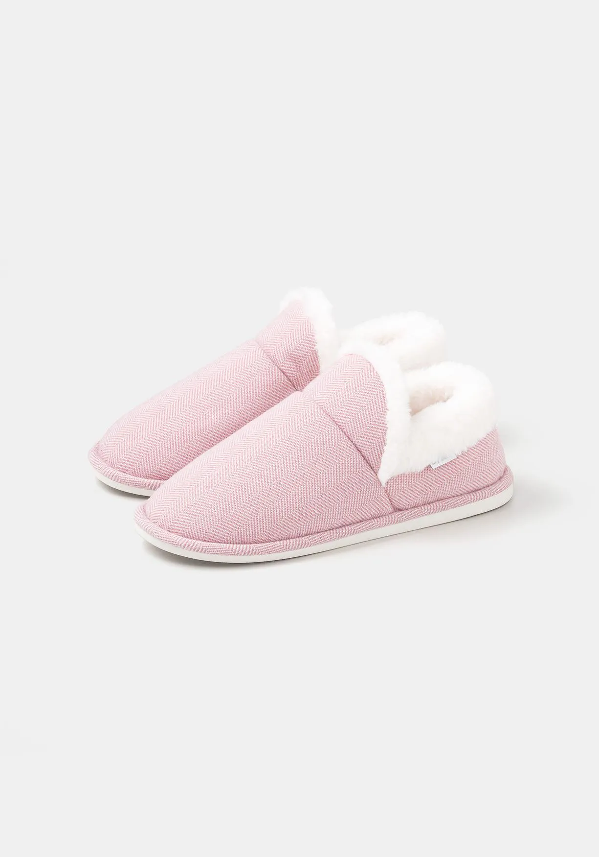 Zapatillas de estar por casa cuello pelo suela dura de Mujer TEX