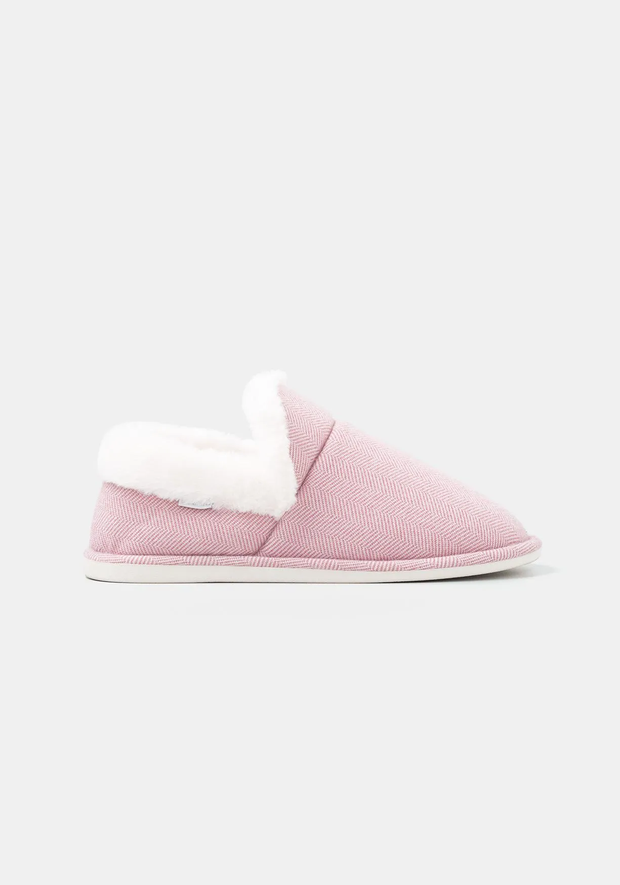 Zapatillas de estar por casa cuello pelo suela dura de Mujer TEX