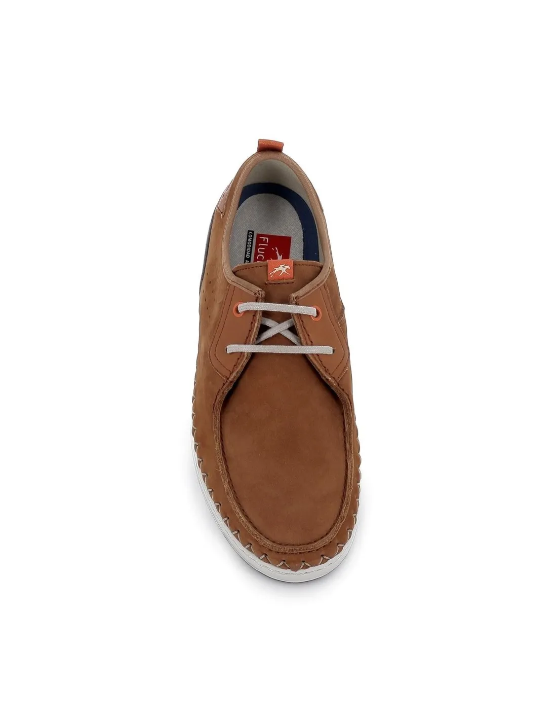 Zapato de cordones diario piel nobuck hombre cuero Fluchos
