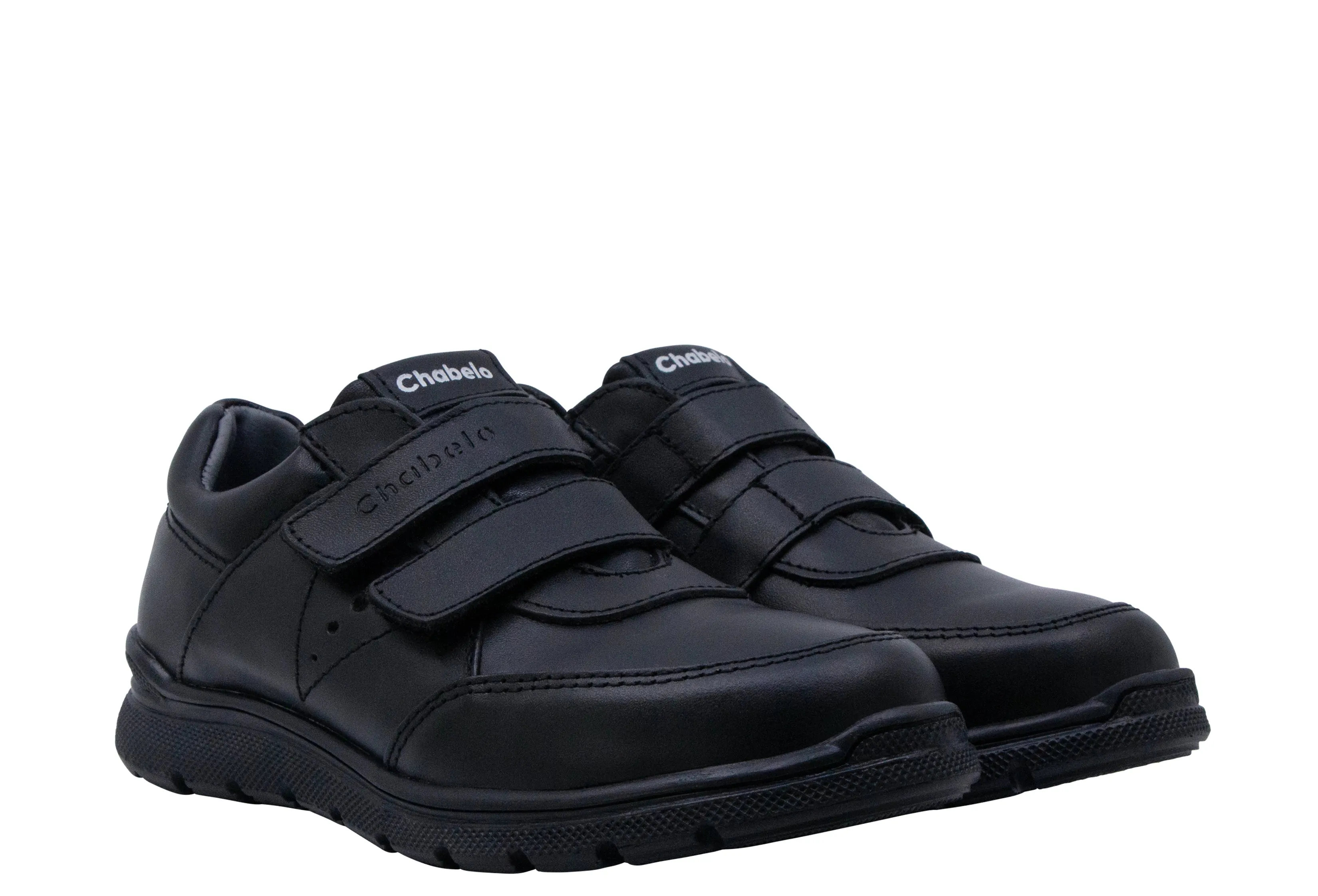 Zapato Niño Escolar Doble  Velcro Chabelo