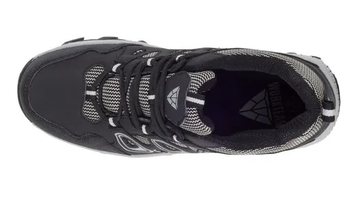 Zapato tipo trecking con cordones Suela de TPR Negro / Negro