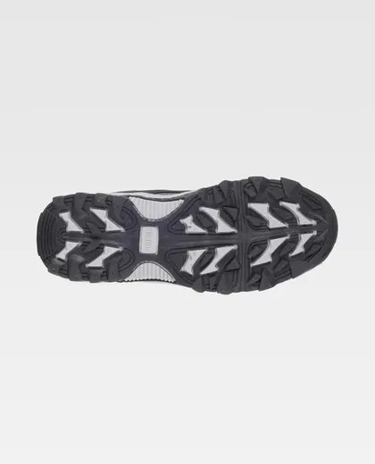 Zapato tipo trecking con cordones Suela de TPR Negro / Negro
