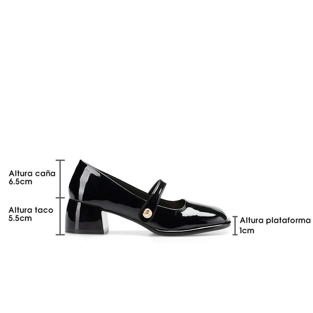 Zapatos Mary Jane Mujer Amelia Negro Weide YL56