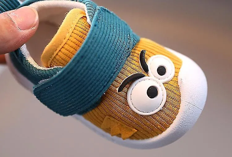 Zapatos para bebés primeros andadores con divertidos ojos grandes patrón Moda Baby Boy Mocasines casuales y niña pequeña Zapato 