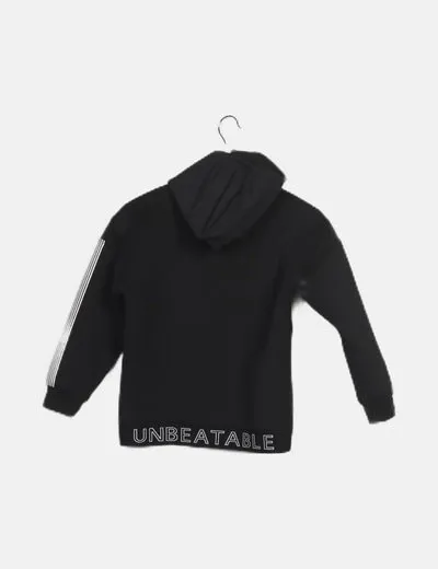 Zara Chaqueta negra neopreno