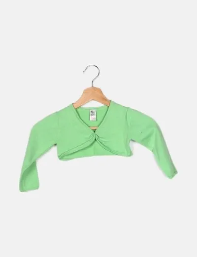 Zara Chaqueta punto verde